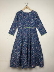 Buy Premium Summer Kurti in Blue LAWN by SASSAFRAS for Womens | OTS Thrift Store Pakistan