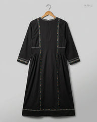 Buy Premium Summer Kurti in Black Cotton by WEEKEND for Womens | OTS Thrift Store Pakistan