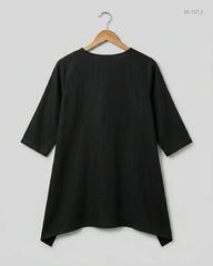 Shop Premium Condition Black Lawn Summer Kurti by REET for Womens at OTS - Online Thrift Store Pakistan (SK-157)