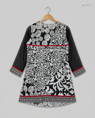 Order CUT LABEL Summer Kurti in Black Lawn for Womens - GOOD at Online Thrift Store Pakistan (SK-173)