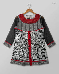 UK Imported secondhand Summer Kurti - CUT LABEL brand, Black Lawn, GOOD condition, for Womens - Online Thrift Store Peshawar Pakistan