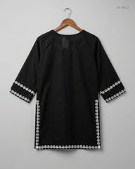 Find Premium Black & White Summer Kurti by AGHA NOOR for Womens | Shop OTS Thrift Store Pakistan (SK-184)