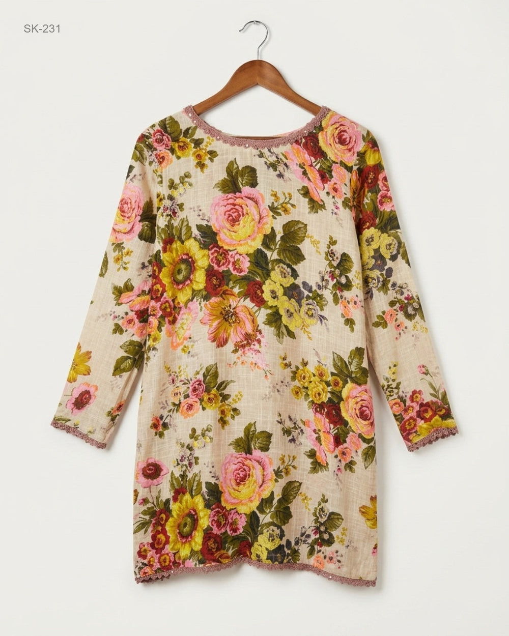Shop Premium Summer Kurti by CUT LABEL | Preloved Branded Clothes | Multi Cotton | Womens | OTS Thrift Store Lahore Pakistan
