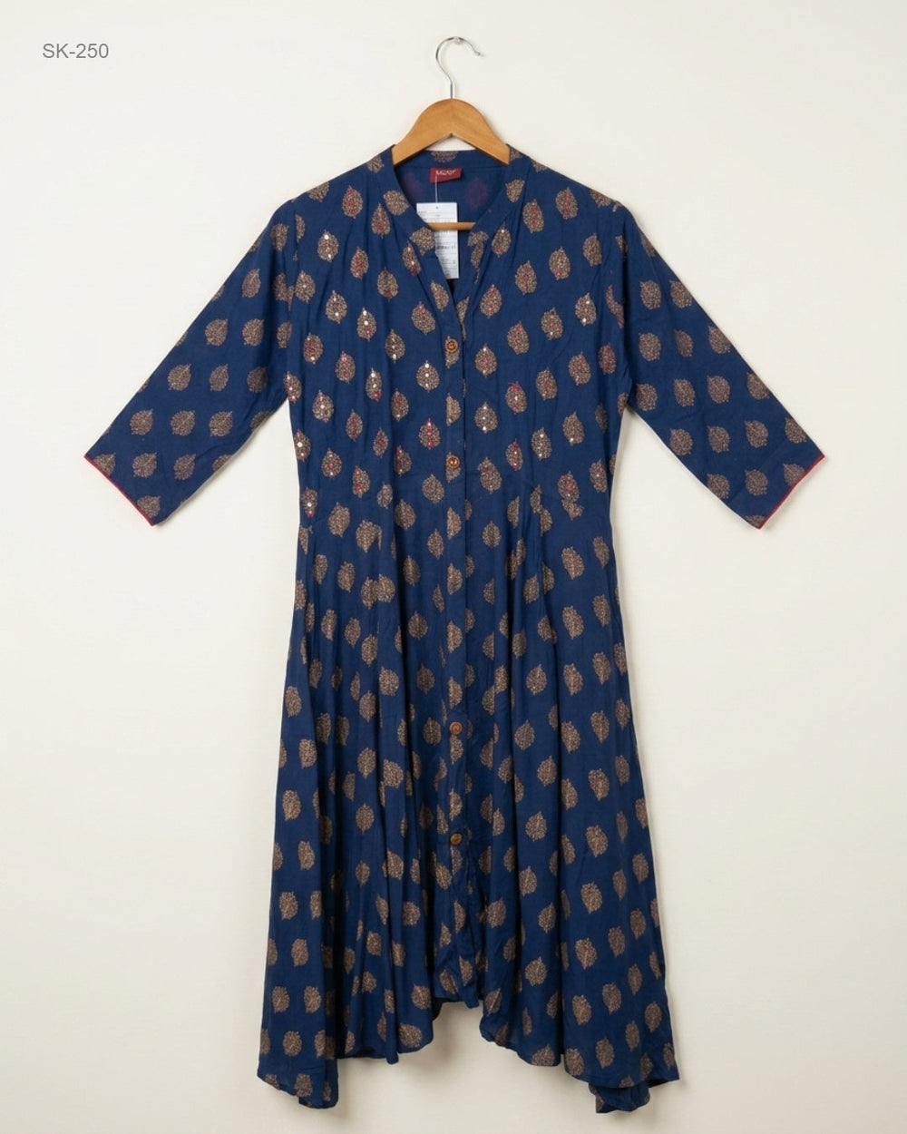 Shop Premium Summer Kurti by SADEE | Preloved Branded Clothes | Blue LILAN | Womens | OTS Thrift Store Karachi Pakistan