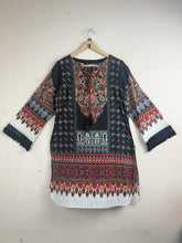 UK Imported secondhand Summer Kurti - LIMELIGHT brand, Black Lawn, Premium Plus condition, for Women - Online Thrift Store Islamabad Pakistan