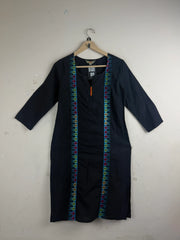 Preloved Premium Summer Kurti by Anouk, Black Lawn for Women - OTS Thrift Shop Lahore Pakistan
