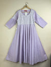 UK Imported secondhand Summer Kurti - KIAASA brand, Purple Cotton, Premium condition, for Women - Online Thrift Store Peshawar Pakistan