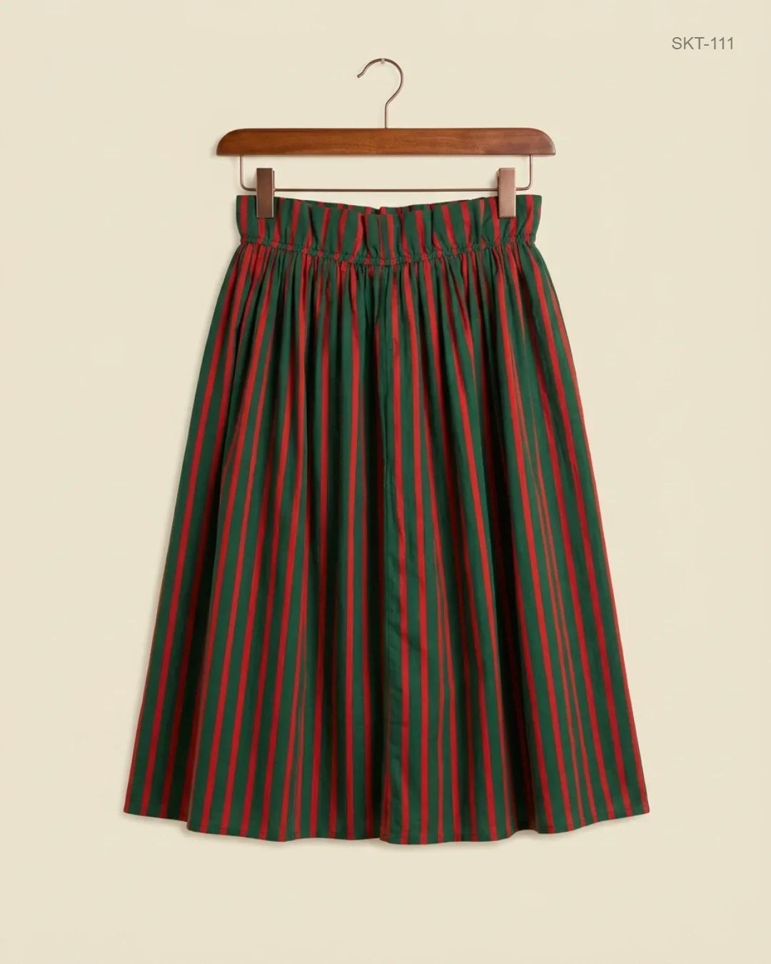 Premium Condition Women's skirts | Preloved CUT LABEL | RED & GREEN Cotton | Thrift Shop for Womens Karachi Pakistan | OTS