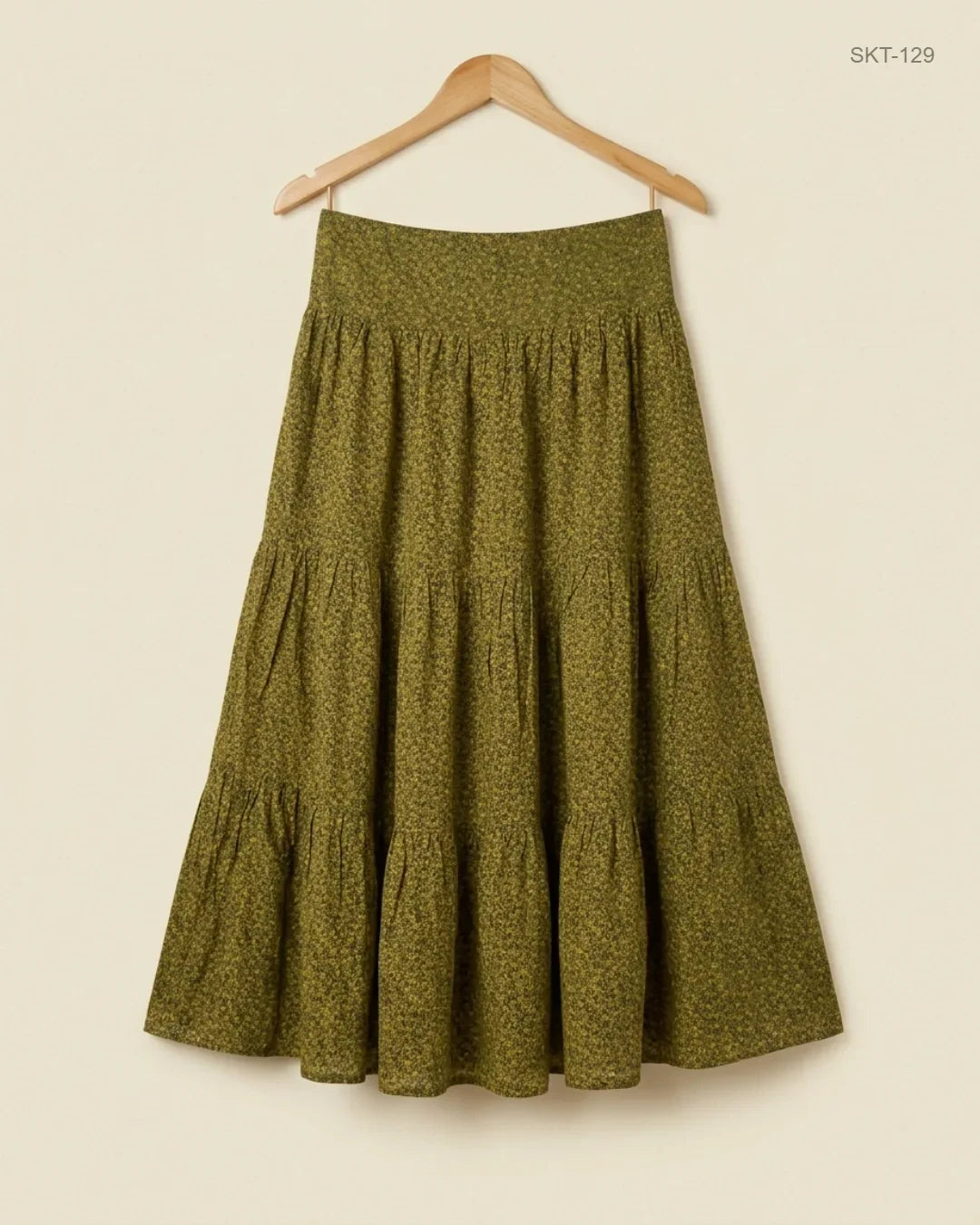Premium Condition Women's skirts | Preloved CUT LABEL | Green Polyester | Thrift Shop for Womens Karachi Pakistan | OTS