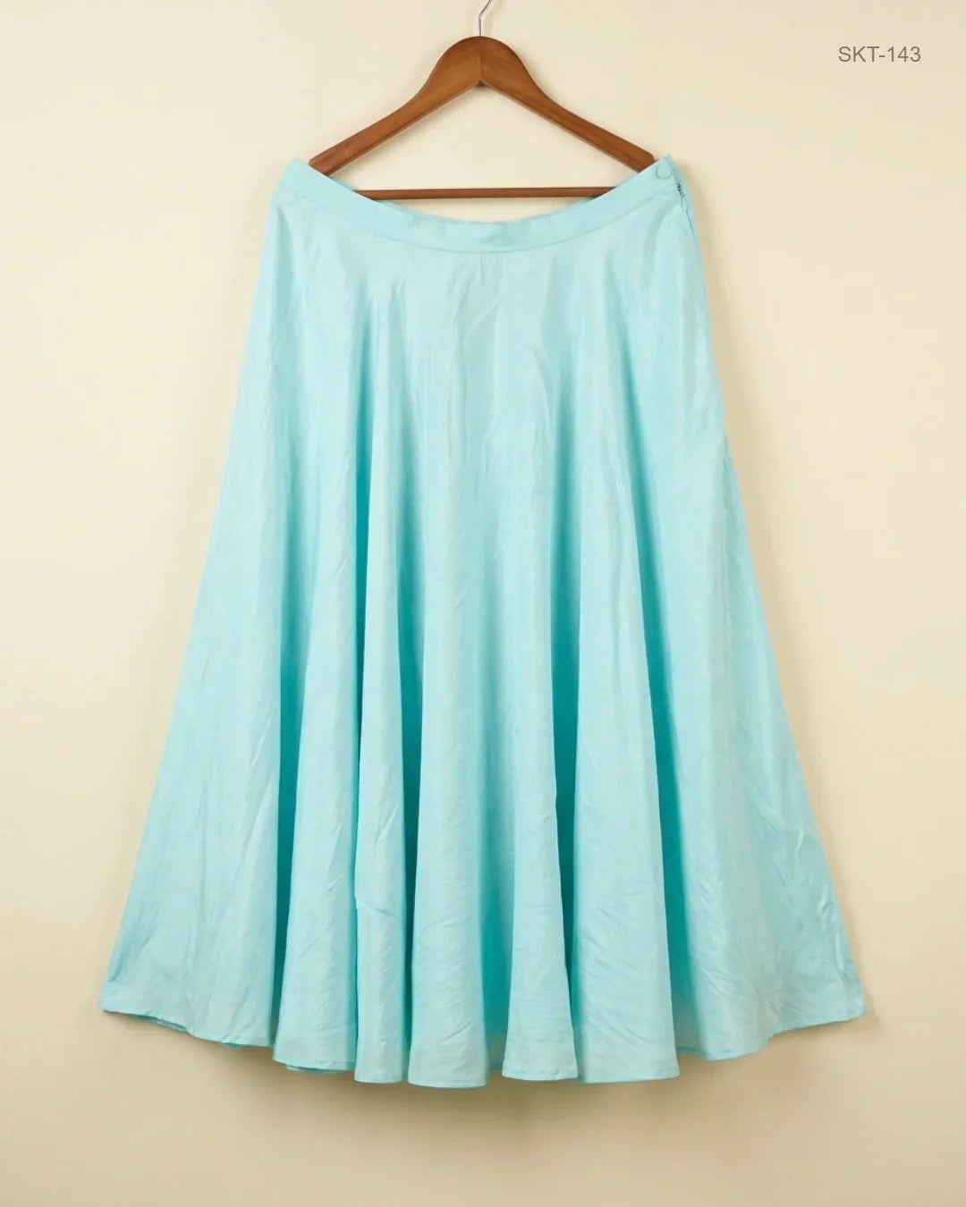 Women's skirts | NOAHS FLOOD | Preloved Branded | Cyan Polyester | Premium | OTS Thrift Store Islamabad Pakistan