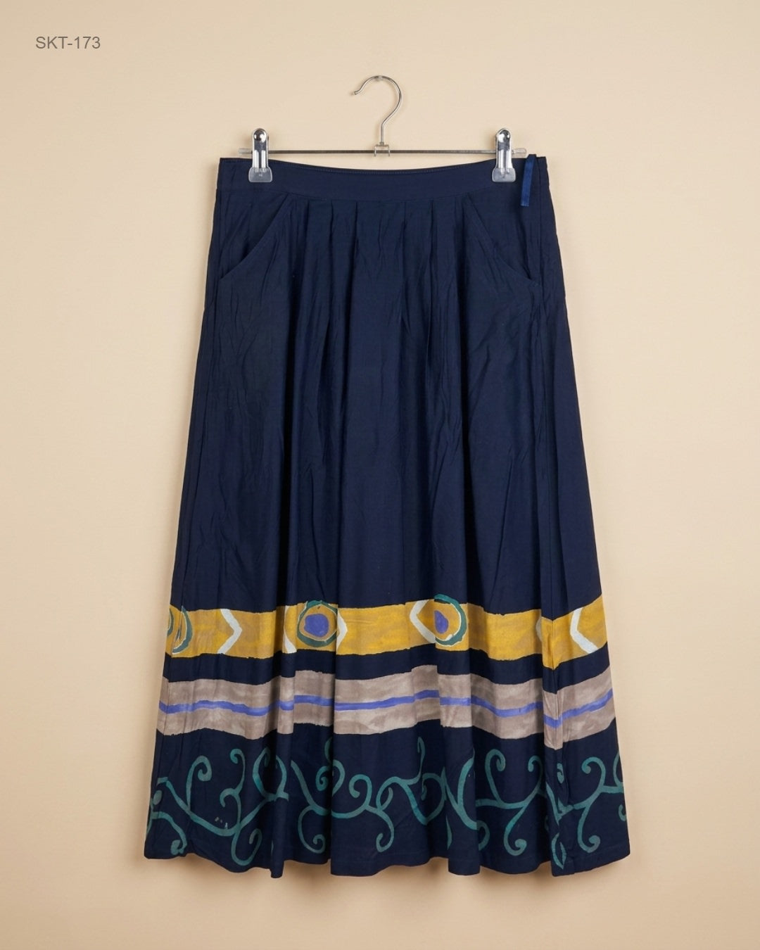 Premium Condition Women's skirts | Preloved CUT LABEL | Blue Polyester | Thrift Shop for Womens Lahore Pakistan | OTS