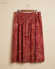 UK Imported secondhand Women's skirts - Debenhams brand, Red Cotton, Premium condition, for Womens - Online Thrift Store Islamabad Pakistan