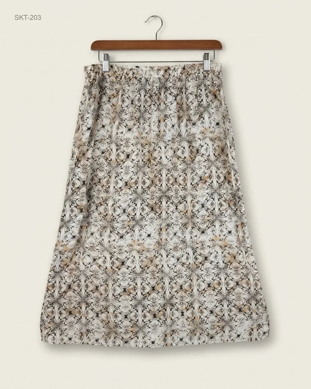 Secondhand Branded Women's skirts by Marks & Spencer, Beige Cotton fabric, Premium condition, for Womens - Online Thrift Shop Islamabad Pakistan