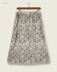 Secondhand Branded Women's skirts by Marks & Spencer, Beige Cotton fabric, Premium condition, for Womens - Online Thrift Shop Islamabad Pakistan