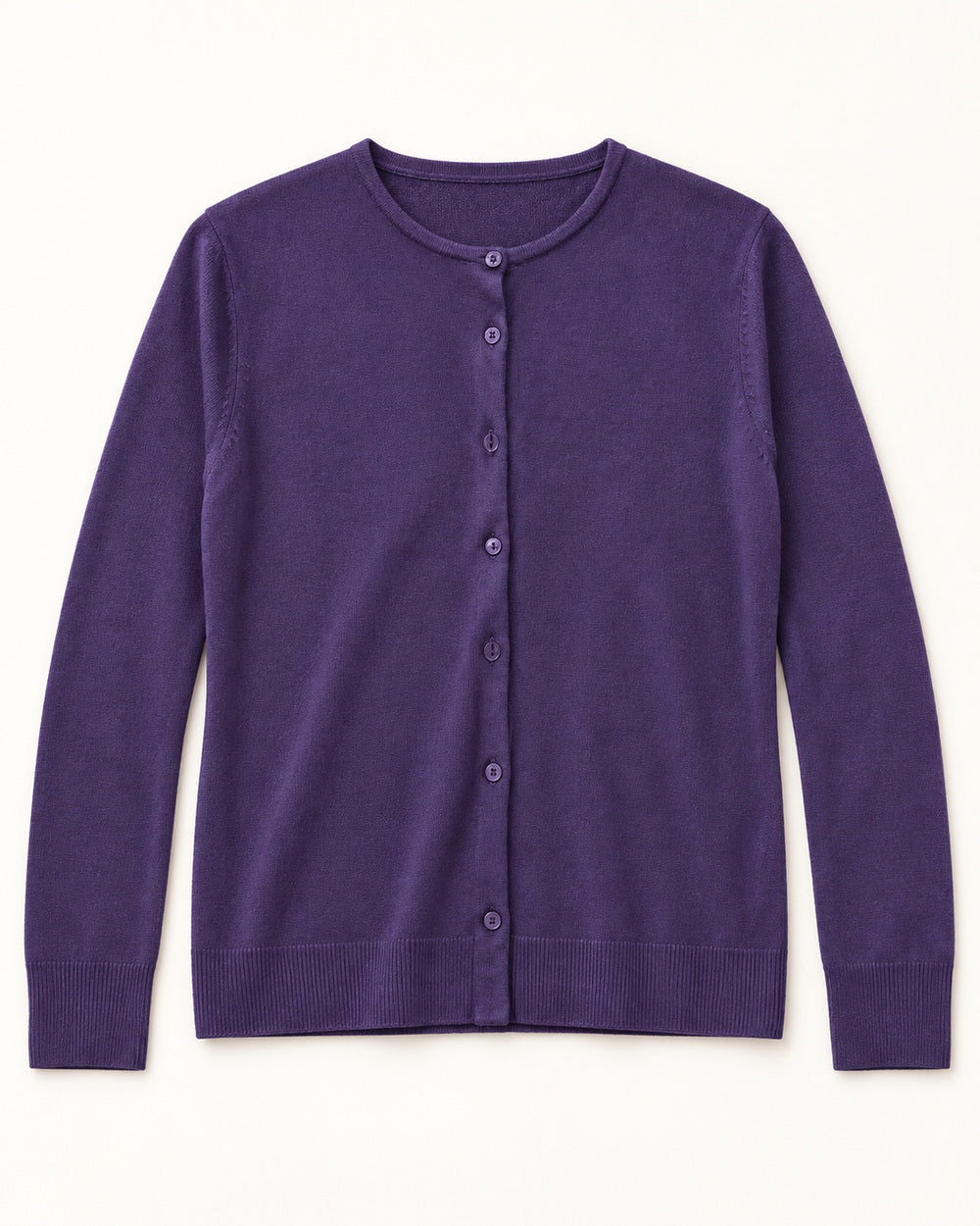 Purple women's preloved button-down cardigan, VW-BLWC28