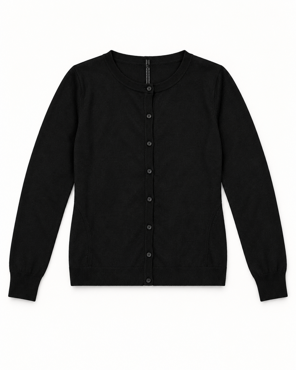 Black women's preloved button-down cardigan, VW-BLWC42