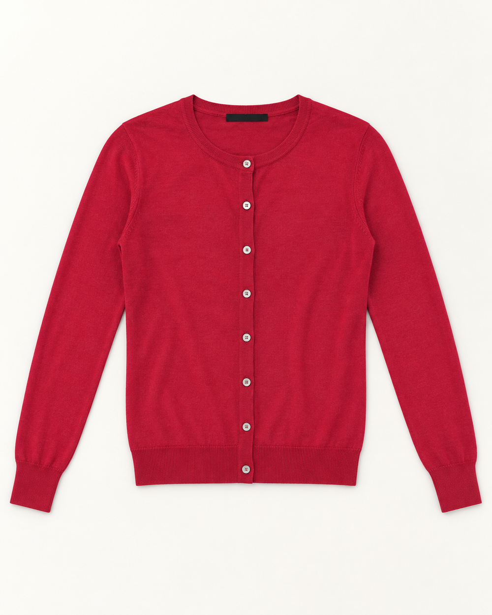Red women's preloved button-down cardigan, VW-BLWC66