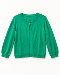 Emerald Green women's preloved button-down cardigan, VW-BLWC94