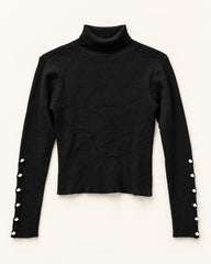 Black women's preloved winter crop top, VW-CTP133