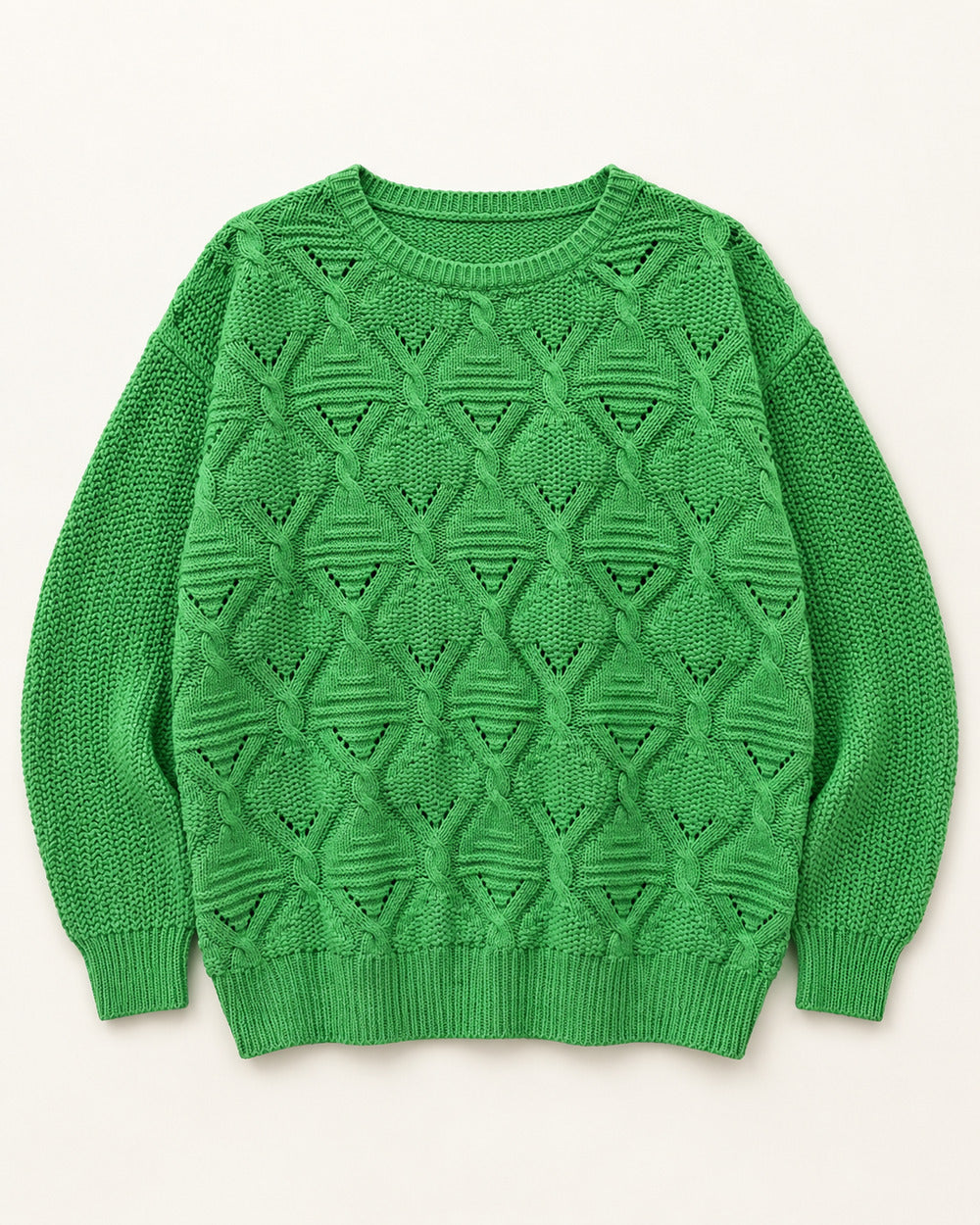 Bright Green women's preloved winter crop top, VW-CTP146