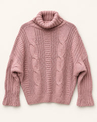 Dusty Pink women's preloved winter crop top, VW-CTP155