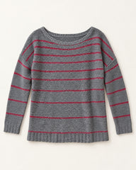 Grey & Red women's preloved winter crop top, VW-CTP169