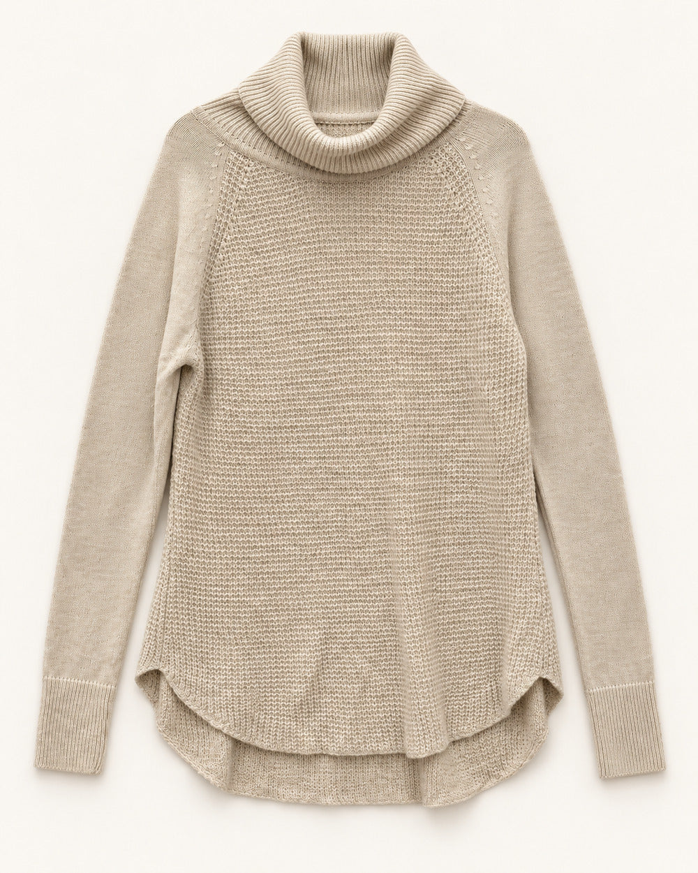 Oatmeal women's preloved winter crop top, VW-CTP173