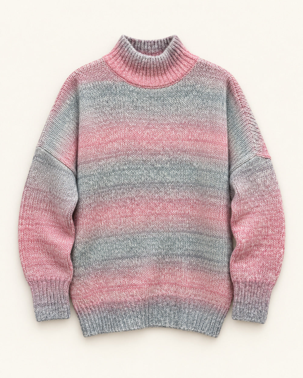 Pink & Grey women's preloved winter crop top, VW-CTP177