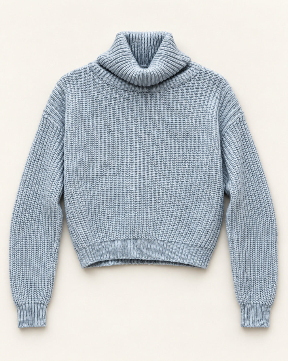 Powder Blue women's preloved winter crop top, VW-CTP183
