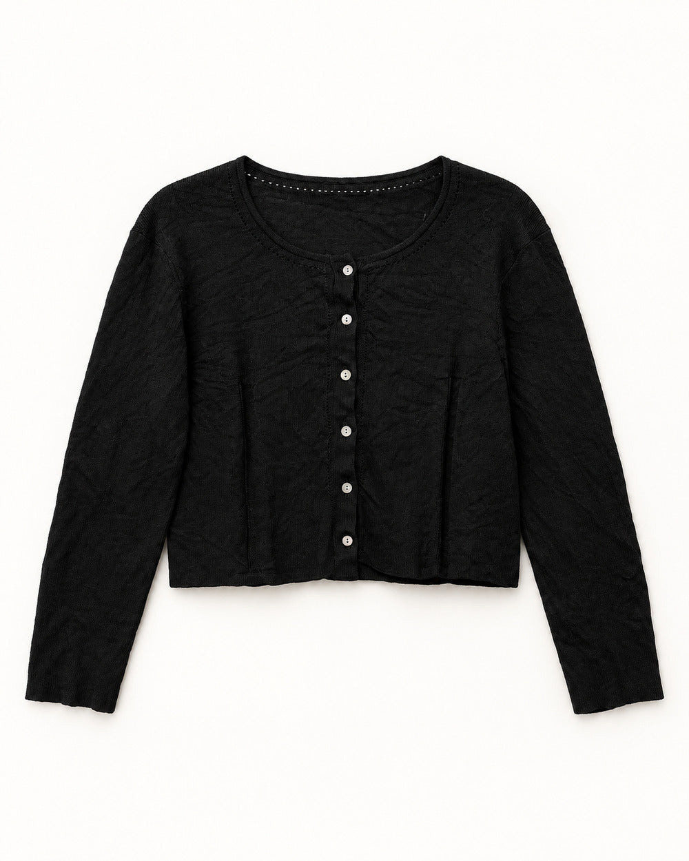 Black & Olive women's preloved heavy button cardigan, VW-HBC05