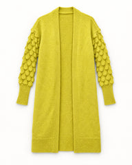 Yellow & Mustard women's preloved long cardigan, VW-LC05