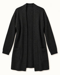Black & Mint Green women's preloved long cardigan, VW-LC16