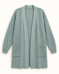 Light Grey women's preloved long cardigan, VW-LC27