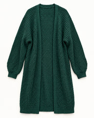 Forest Green women's preloved long cardigan, VW-LC34