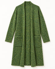 Olive women's preloved long cardigan, VW-LC43