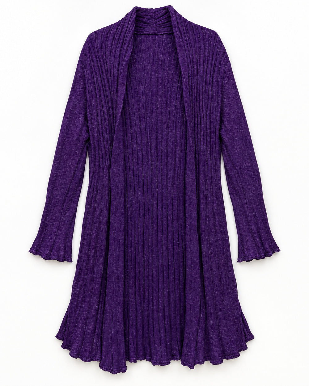 Purple women's preloved long cardigan, VW-LC62