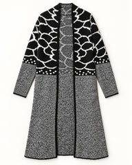 Black women's preloved long cardigan, VW-LC78