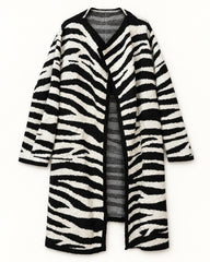 Black women's preloved long cardigan, VW-LC83