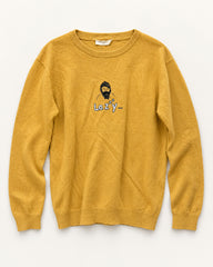 Mustard men's preloved sweater, VW-MS107
