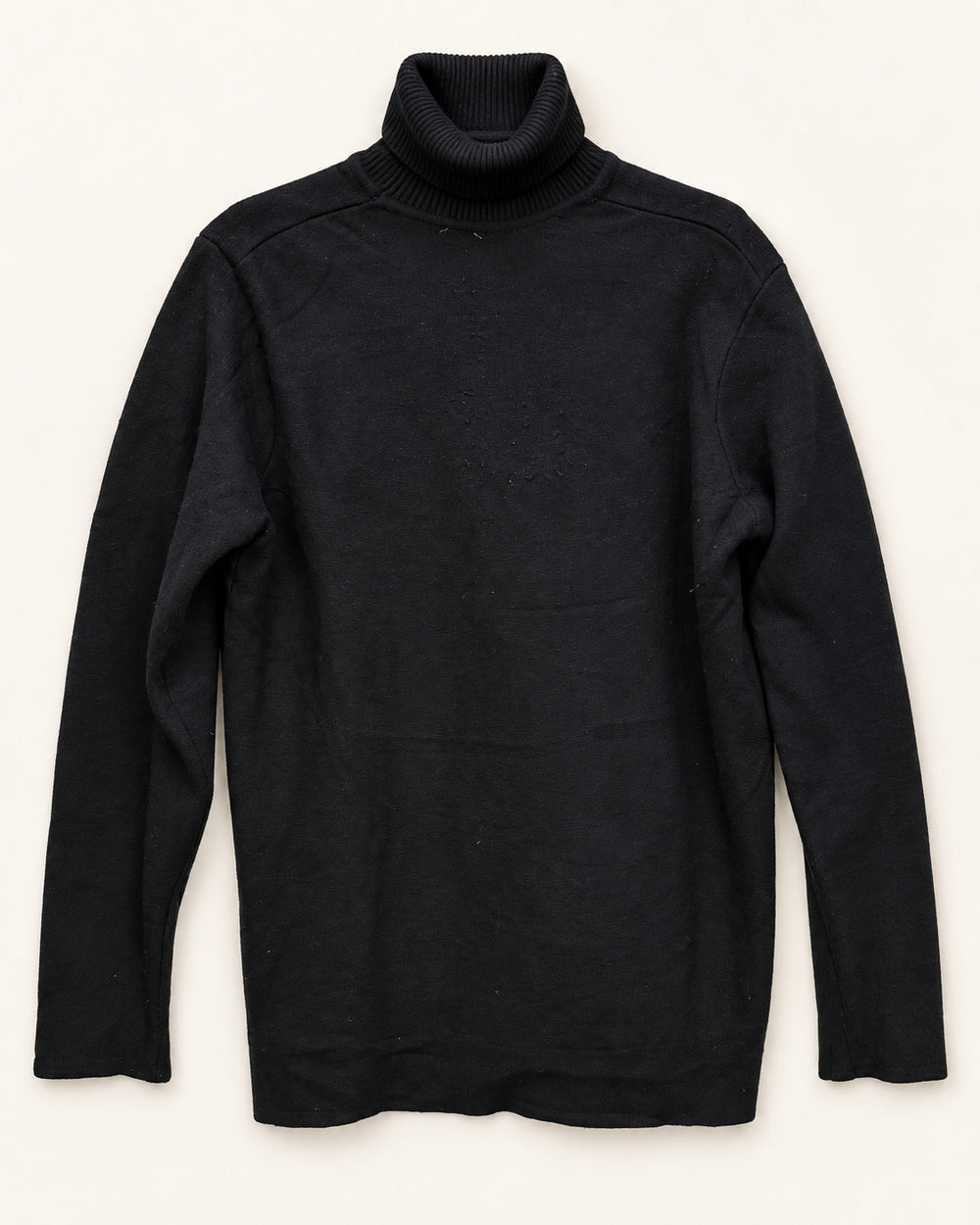 Black men's preloved turtleneck sweater, VW-MS118