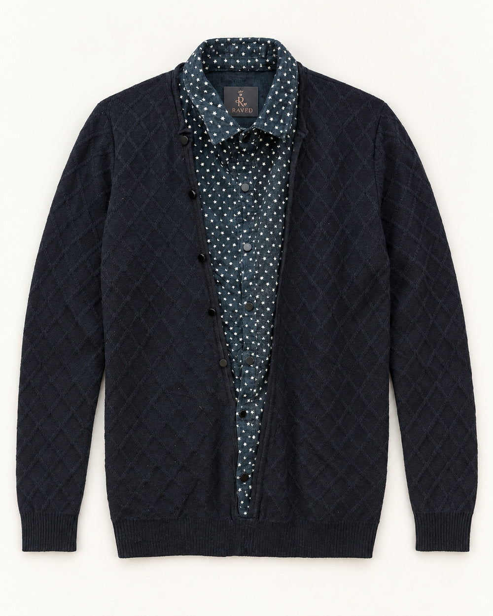 Navy men's preloved cardigan, VW-MS137