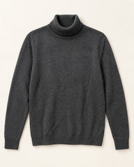 Charcoal men's preloved turtleneck sweater, VW-MS145