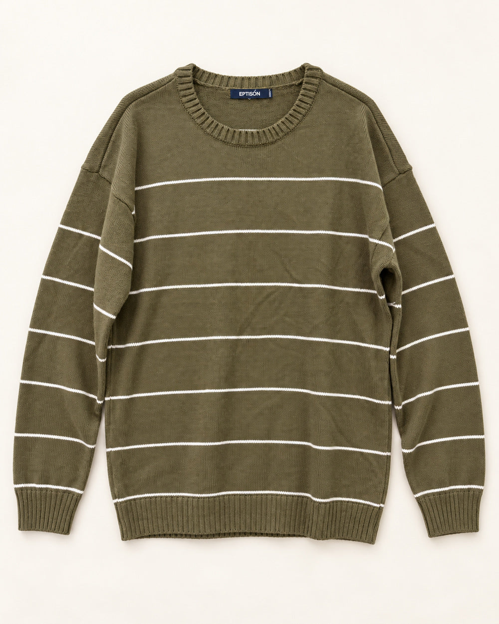 Olive & White men's preloved sweater, VW-MS150