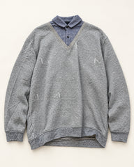 Grey men's preloved sweater, VW-MS162