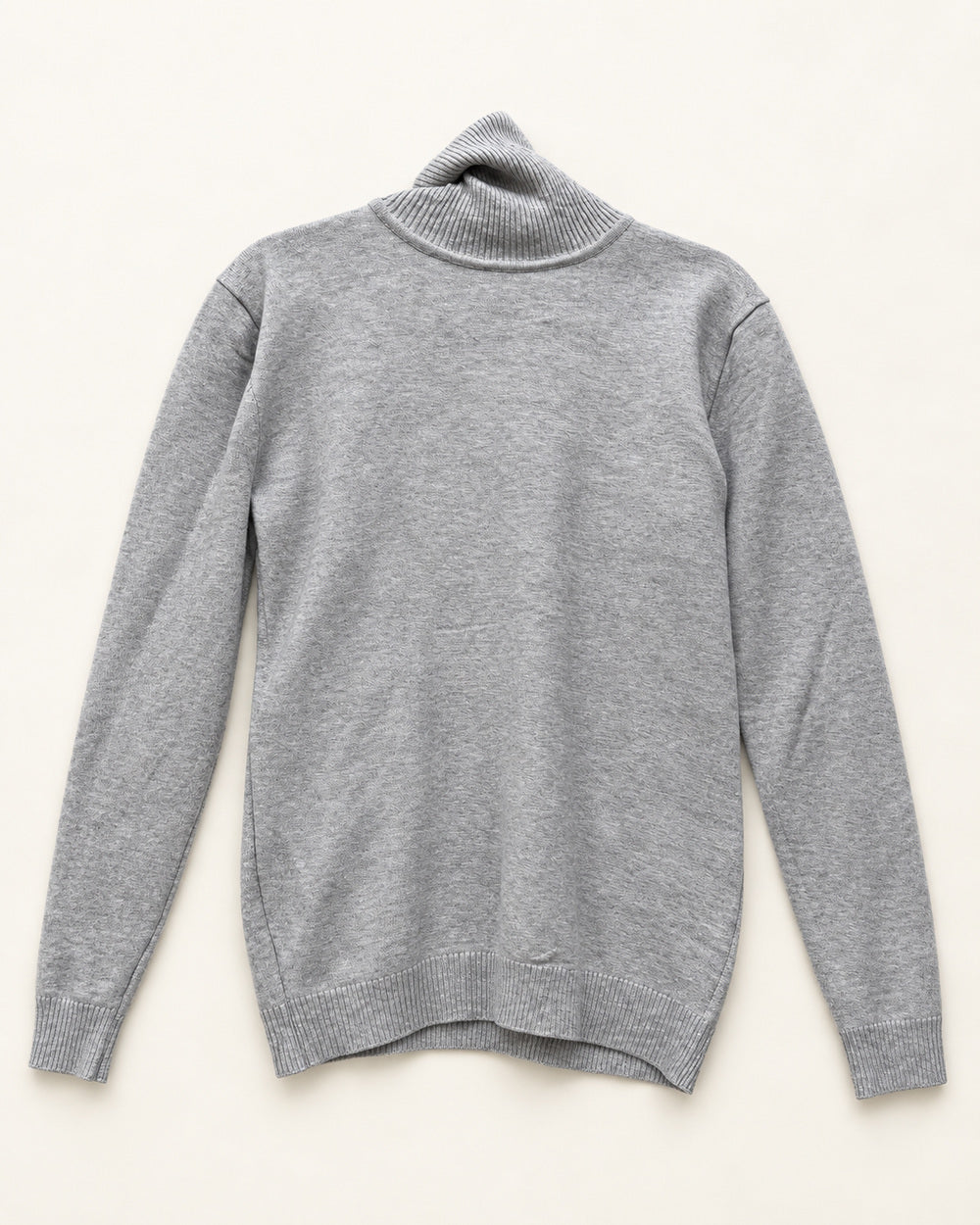 Light Grey men's preloved turtleneck sweater, VW-MS165