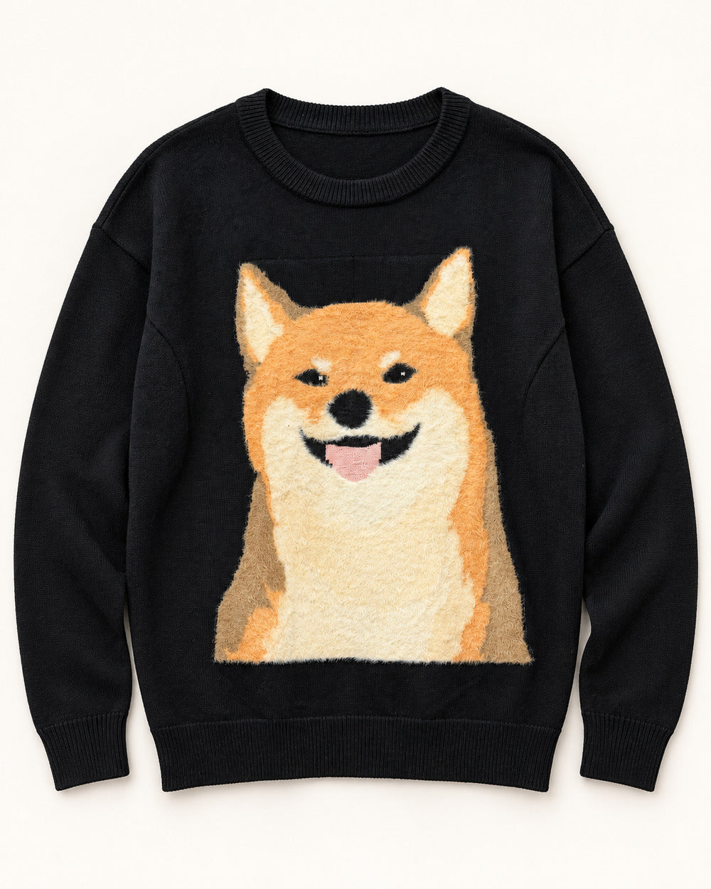 Black & Tan men's preloved crew-neck sweater, VW-MS185