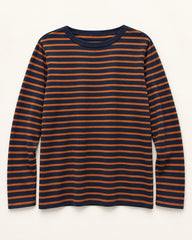 Navy & Rust men's preloved long-sleeve knit top, VW-MS190