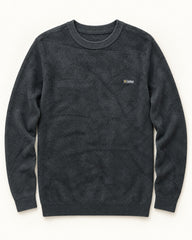 Charcoal men's preloved crew-neck sweater, VW-MS191