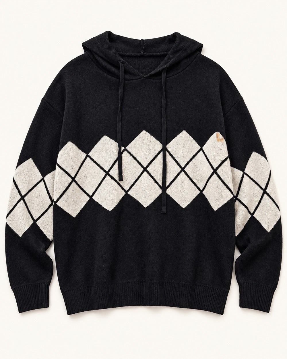 Black & White men's preloved hooded sweater, VW-MS207