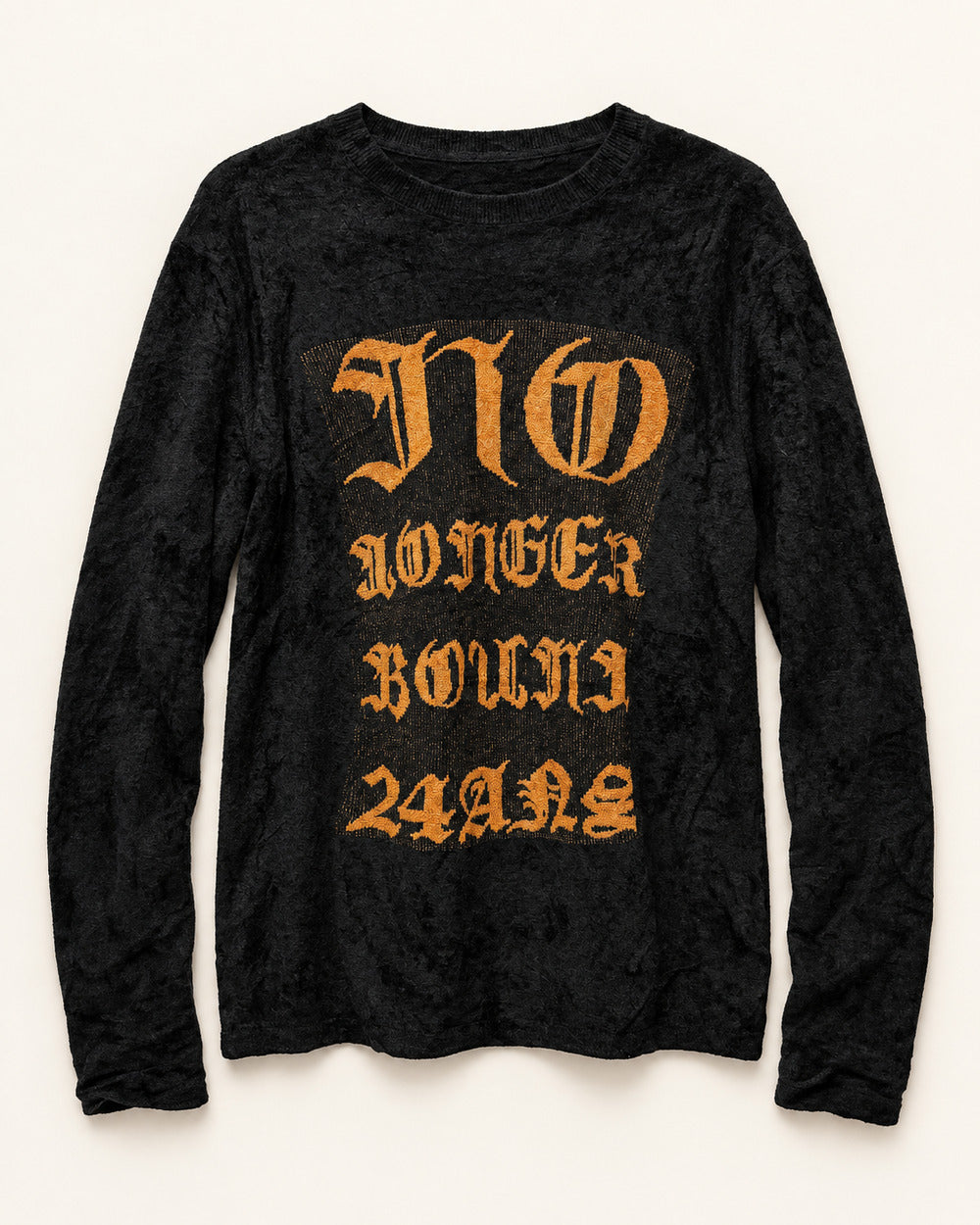 Black & Gold men's preloved crew-neck sweater, VW-MS213